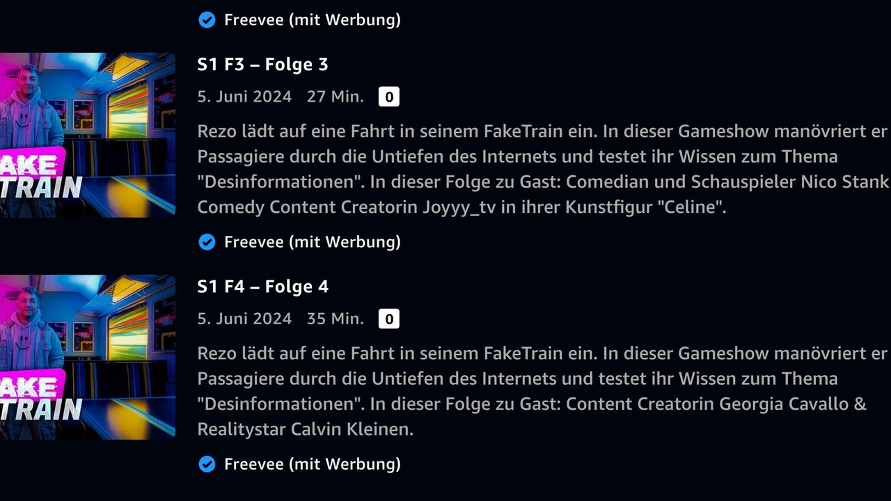 Prime Video - Fake Train